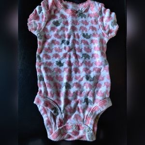 Simple Joys Elephant Print Onesie